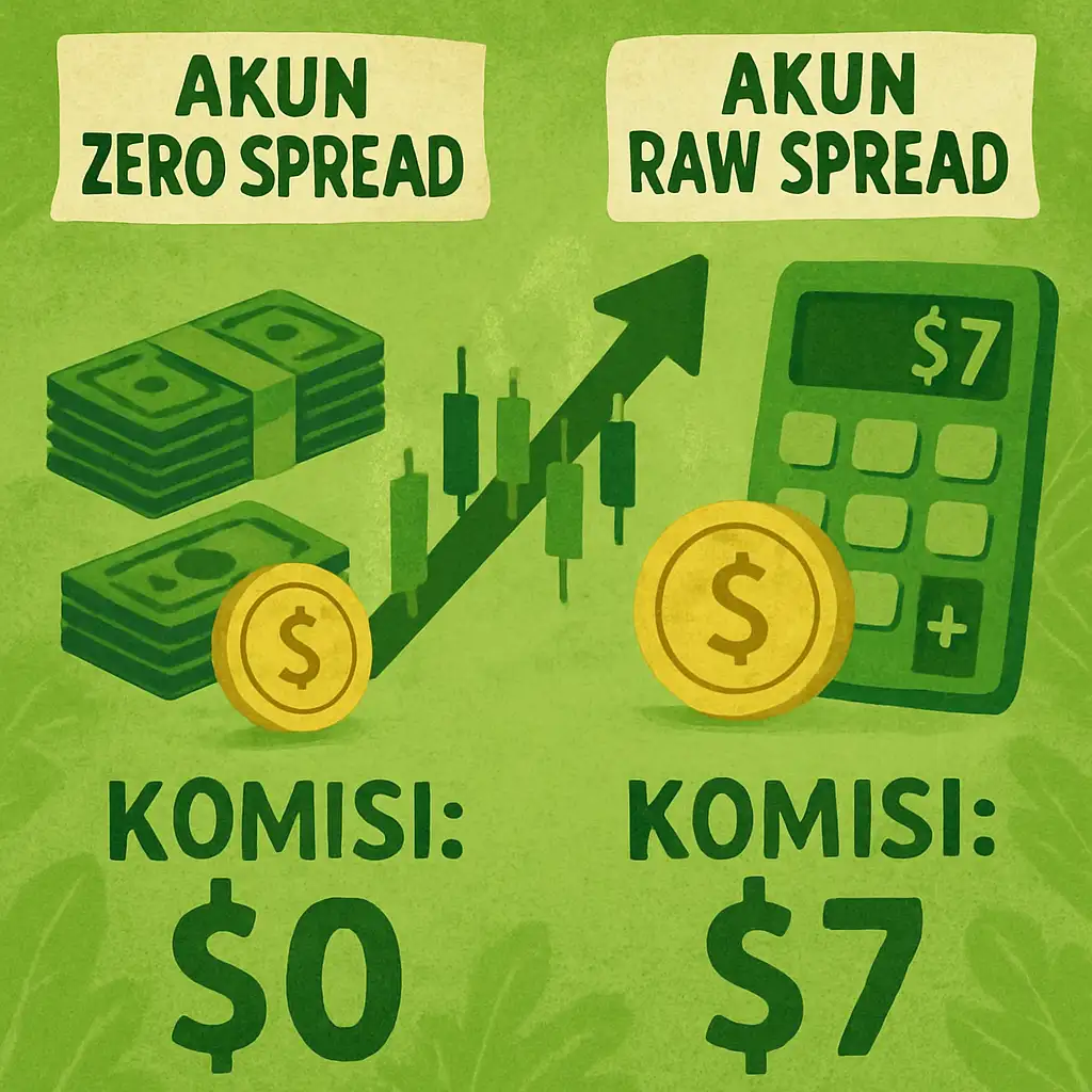 Perbandingan Biaya Trading Forex di Akun Zero Spread dan Akun Raw Spread